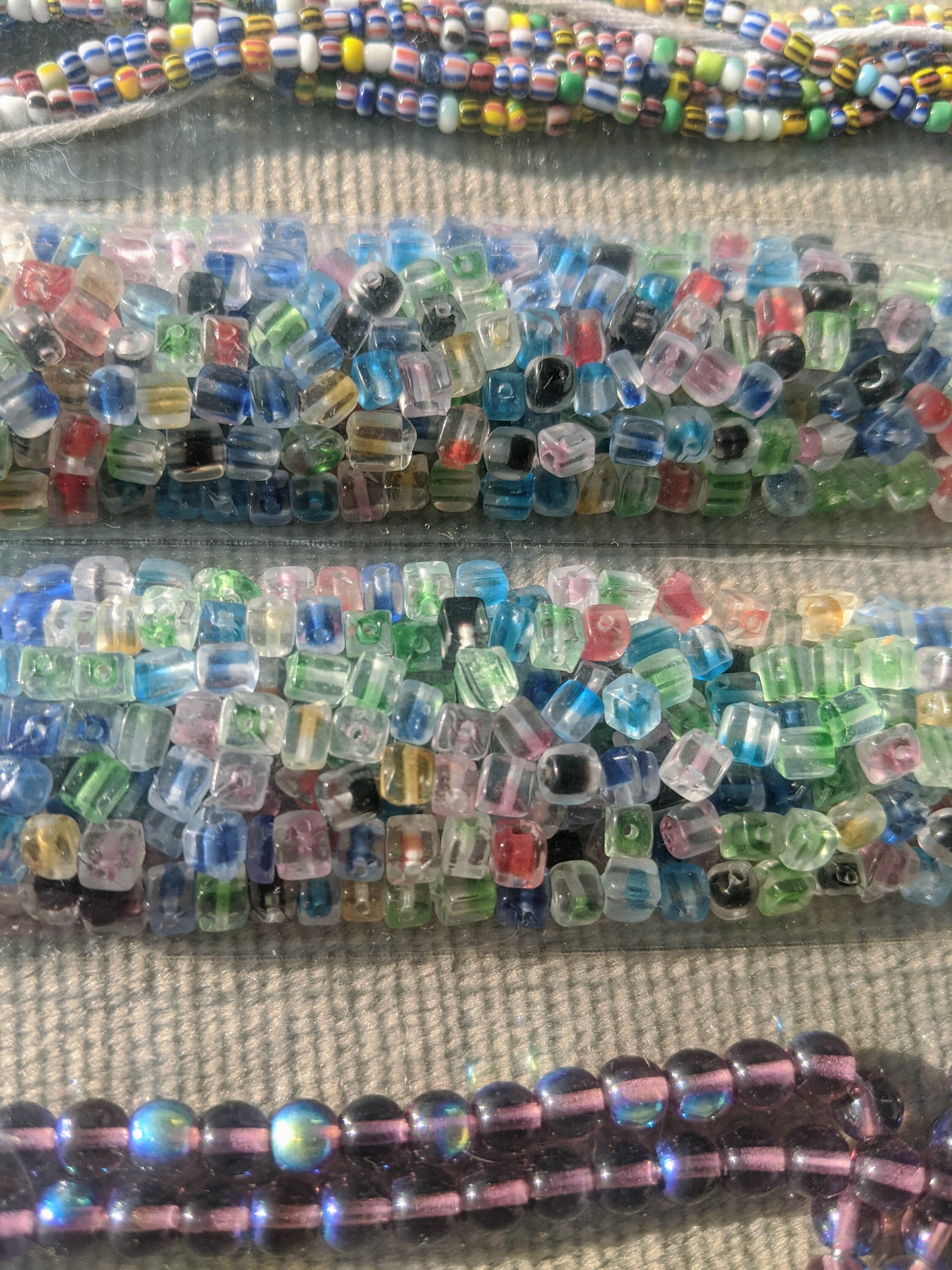 Colored Lined Striped Little Cubes