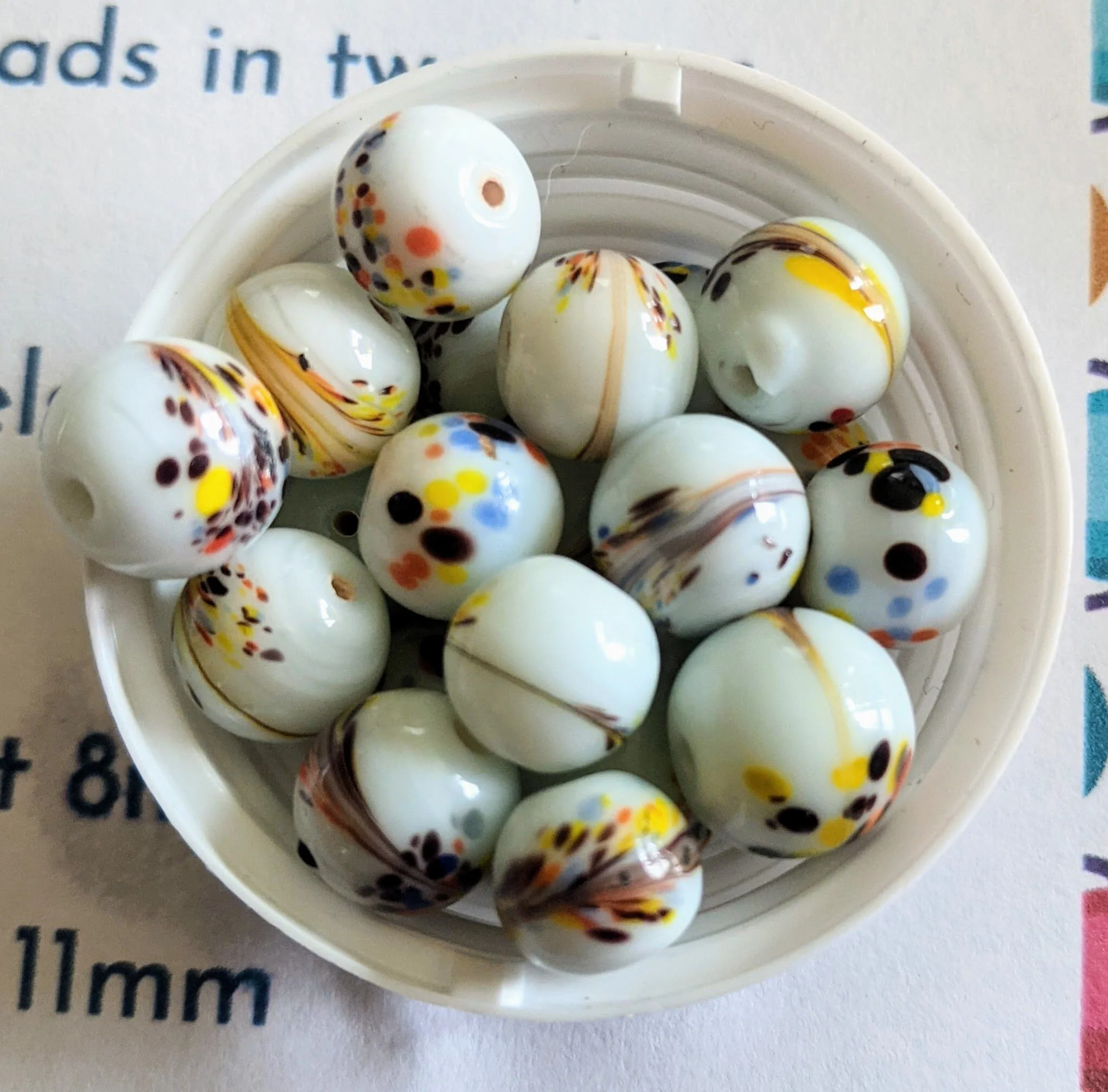 Vintage Japanese Crumb Ball Beads