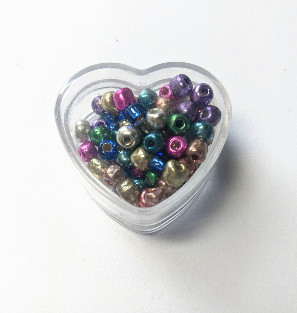 Metallic Rainbow Size 6 Seed Beads 