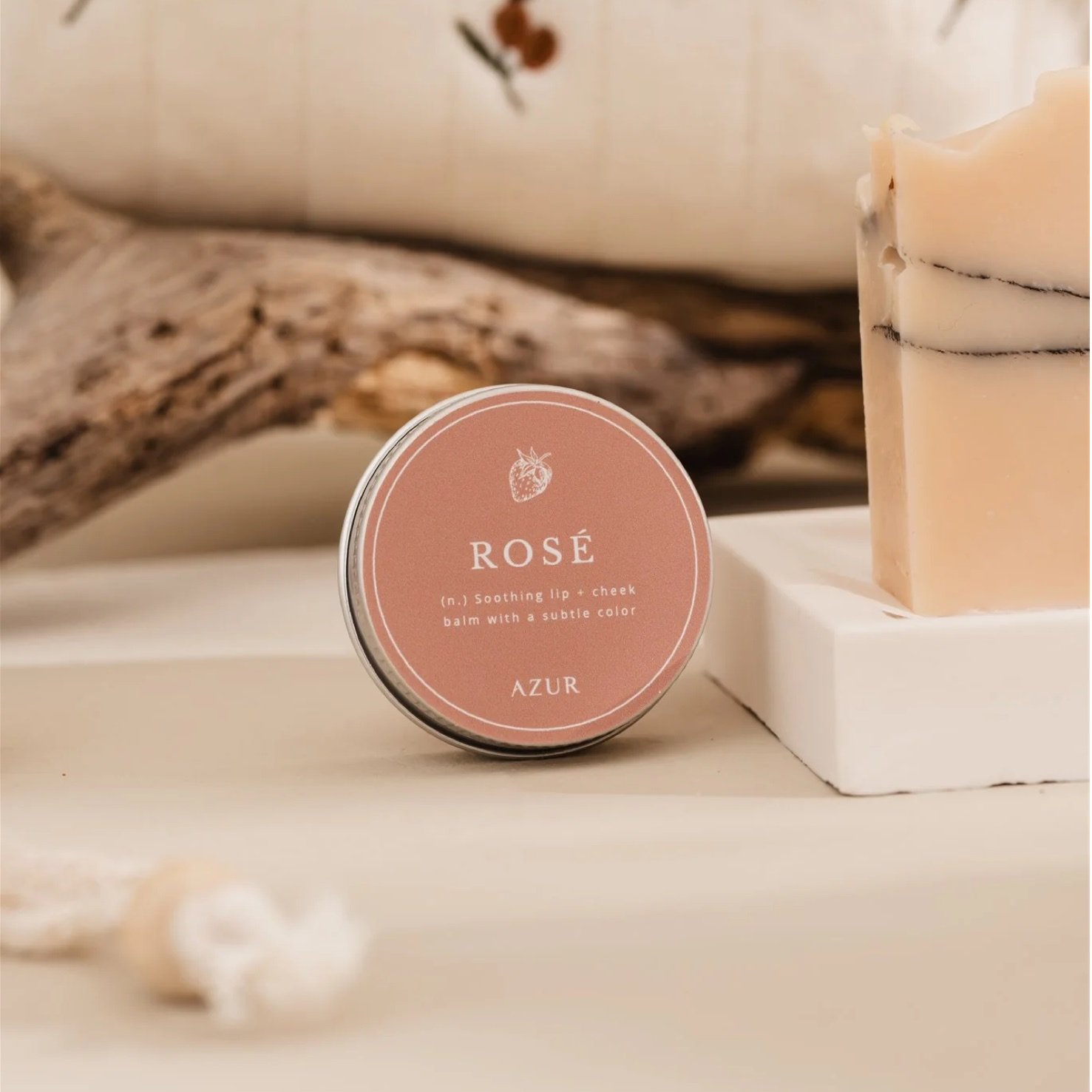 Natuurlijke lippenbalsem rosé - Azur