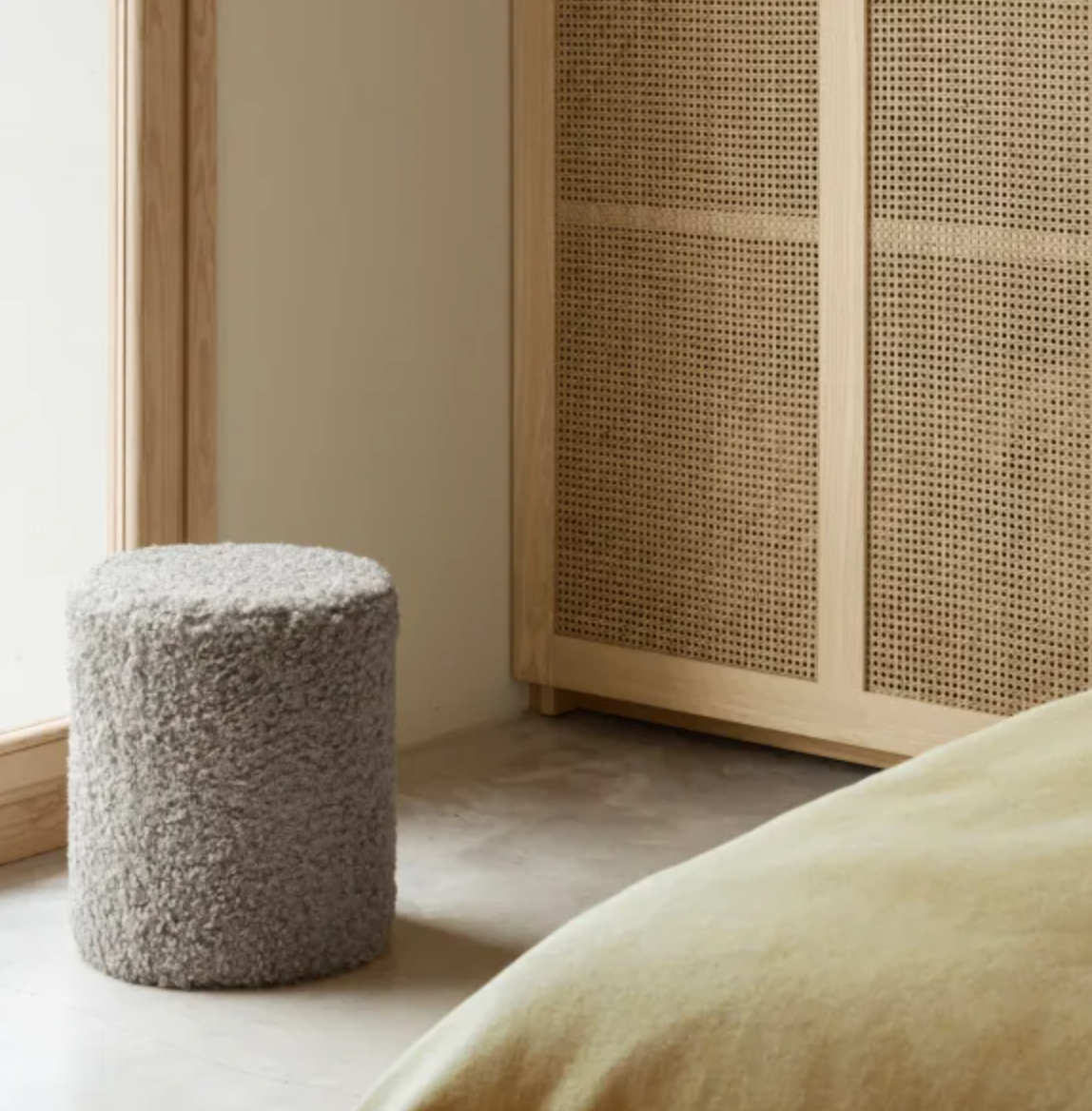 pouf teddy - sharkskin