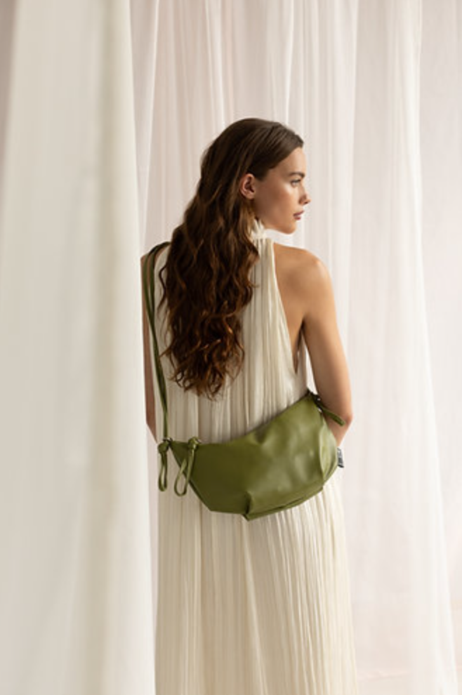 cross body tas - Berber - peat moss