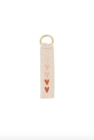 sleutelhanger met hartjes - zusss