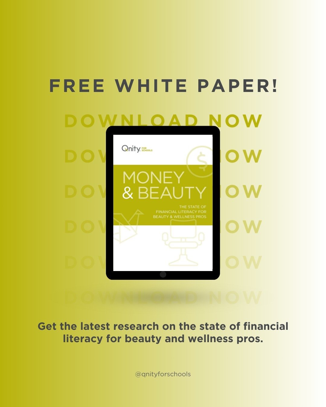 Money anxiety and a lack of confidence around financial literacy is a reality for most beauty students &mdash; but it doesn&rsquo;t have to be yours. 

Take a small (free!) step towards financial literacy by downloading our latest white paper at the 