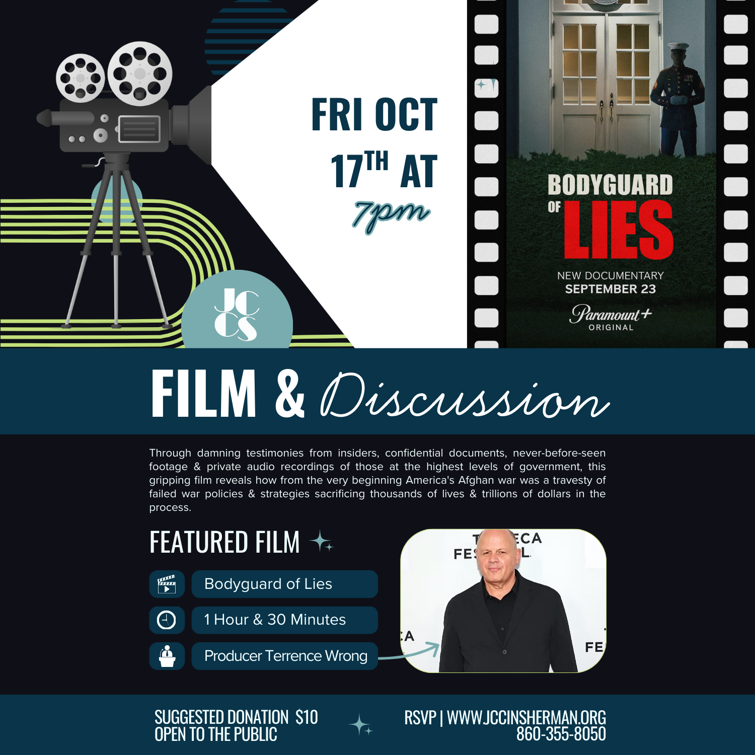 Film & Discussion with Terrence Wrong "Bodyguard of Lies"