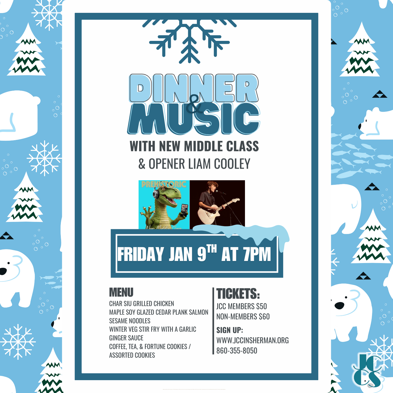 Dinner & Music: New Middle Class with Opener Liam Cooley