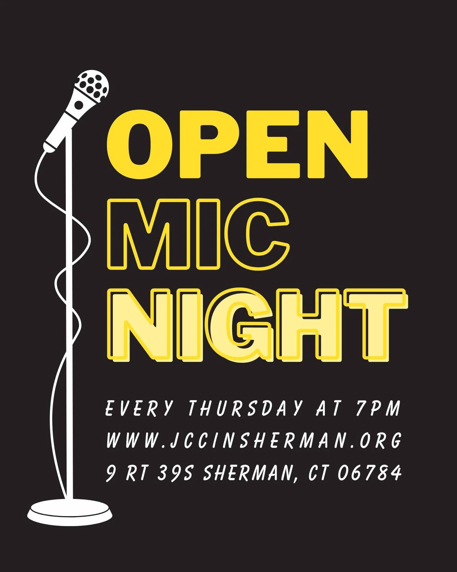 Tonights the night!
🎤🎶🎙
Open Mic Night is open to creators of all kinds! Poets, musicians, comedians &amp; more!

Join us to perform or listen!
Walk Ins Welcome!

Performers/Members $5
Guests $10