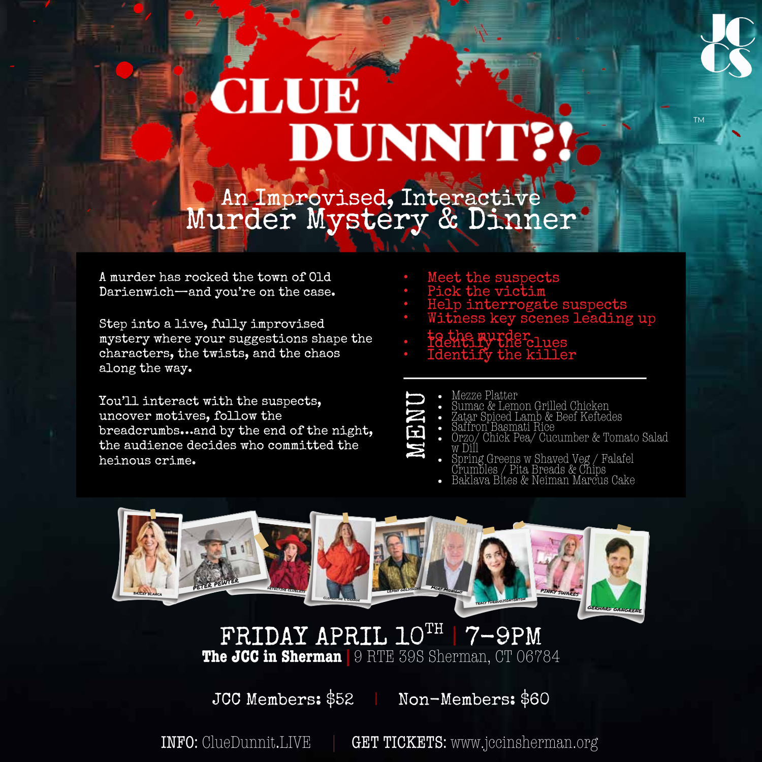 Dinner & Murder Mystery with Clue Dunnit?!