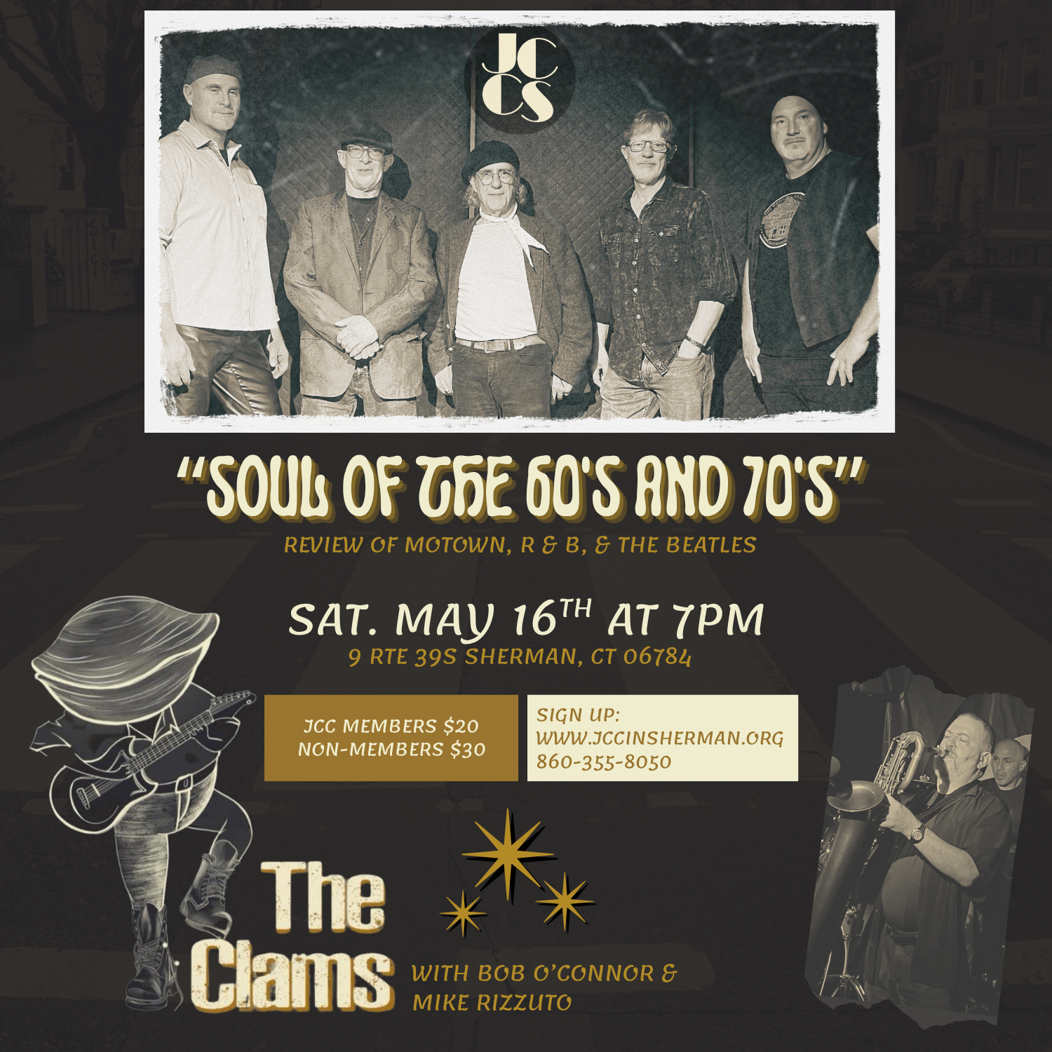 The Clams: "Soul of the 60's & 70's"