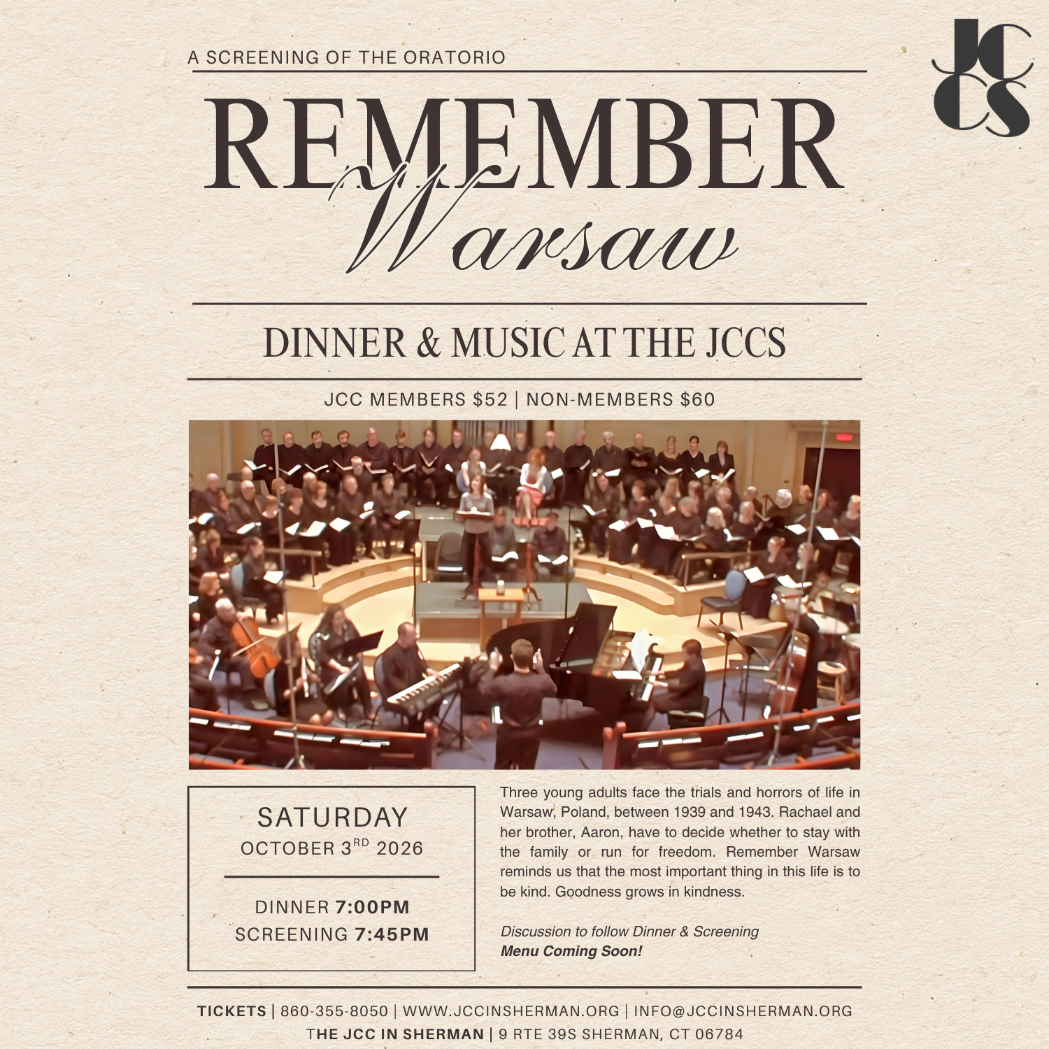Dinner & Music: Remember Warsaw