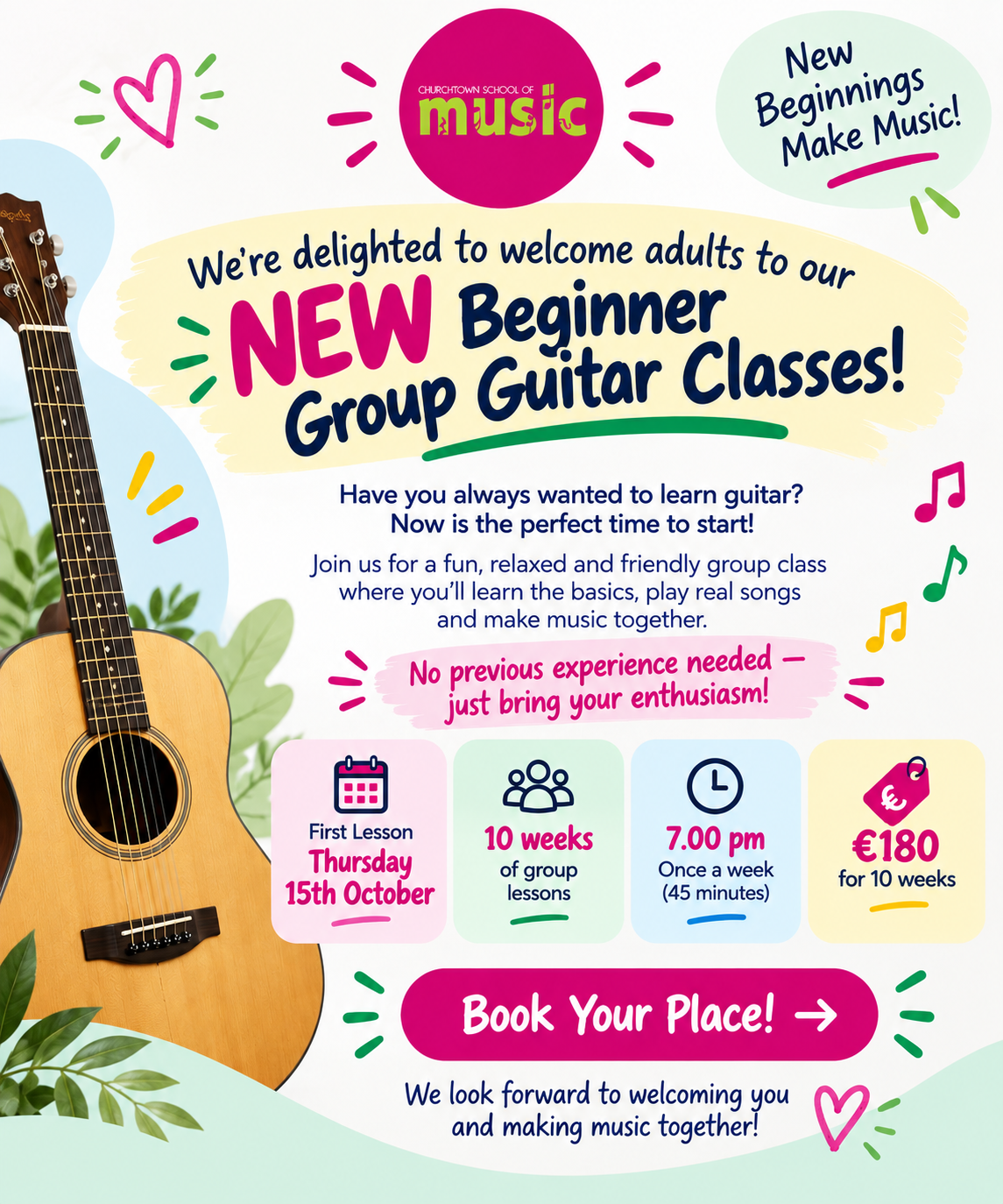 Adult Beginner Guitar Group