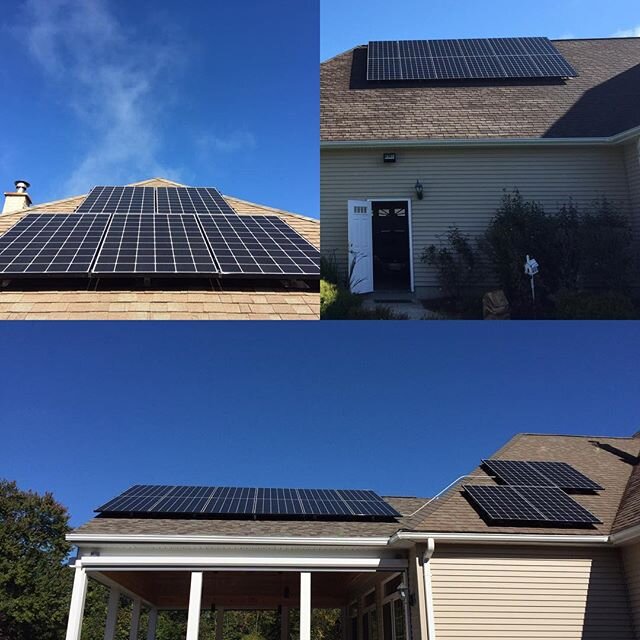 Challenging #solar install on four different roofs complete! #lgsolar #solaredge #grenergysolar #grenergysolarstore #sunriseseveryday