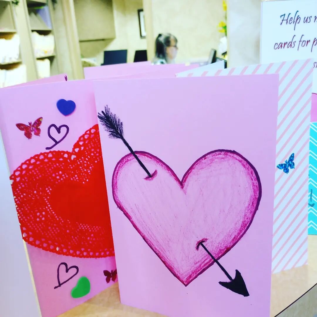 We are making Valentine cards at our Chagrin office for our nursing home neighbors 💕 #LeapOrtho #CommunityMatters #WeLoveOurPatients #HelpingEachOther #ShareTheLove