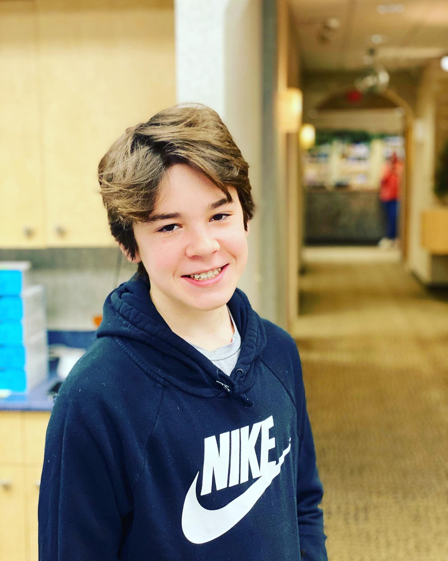 Dylan got his braces off and he&rsquo;s about to celebrate down the hall with the disco ball! Congrats, Dylan!