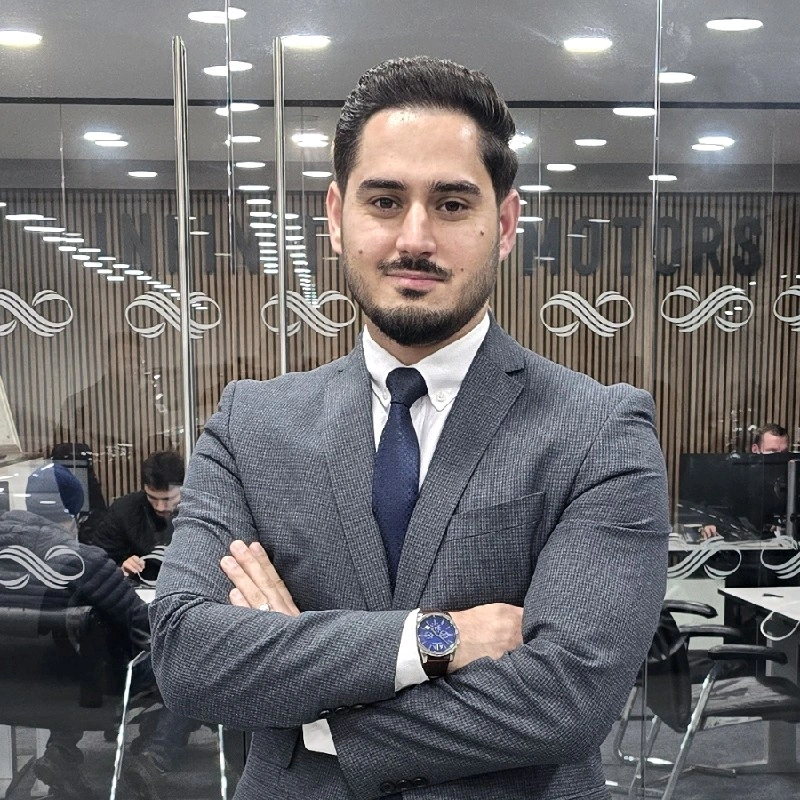 Sohib Ghafouri, Founder and Director at Infinity Motors who are an award-winning German car specialist stocking up to 300 vehicles. Based in Swindon, Wiltshire.
