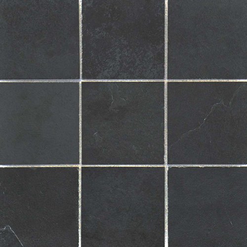 Belga Black Slate Black 4" x 4" x 3/8"
