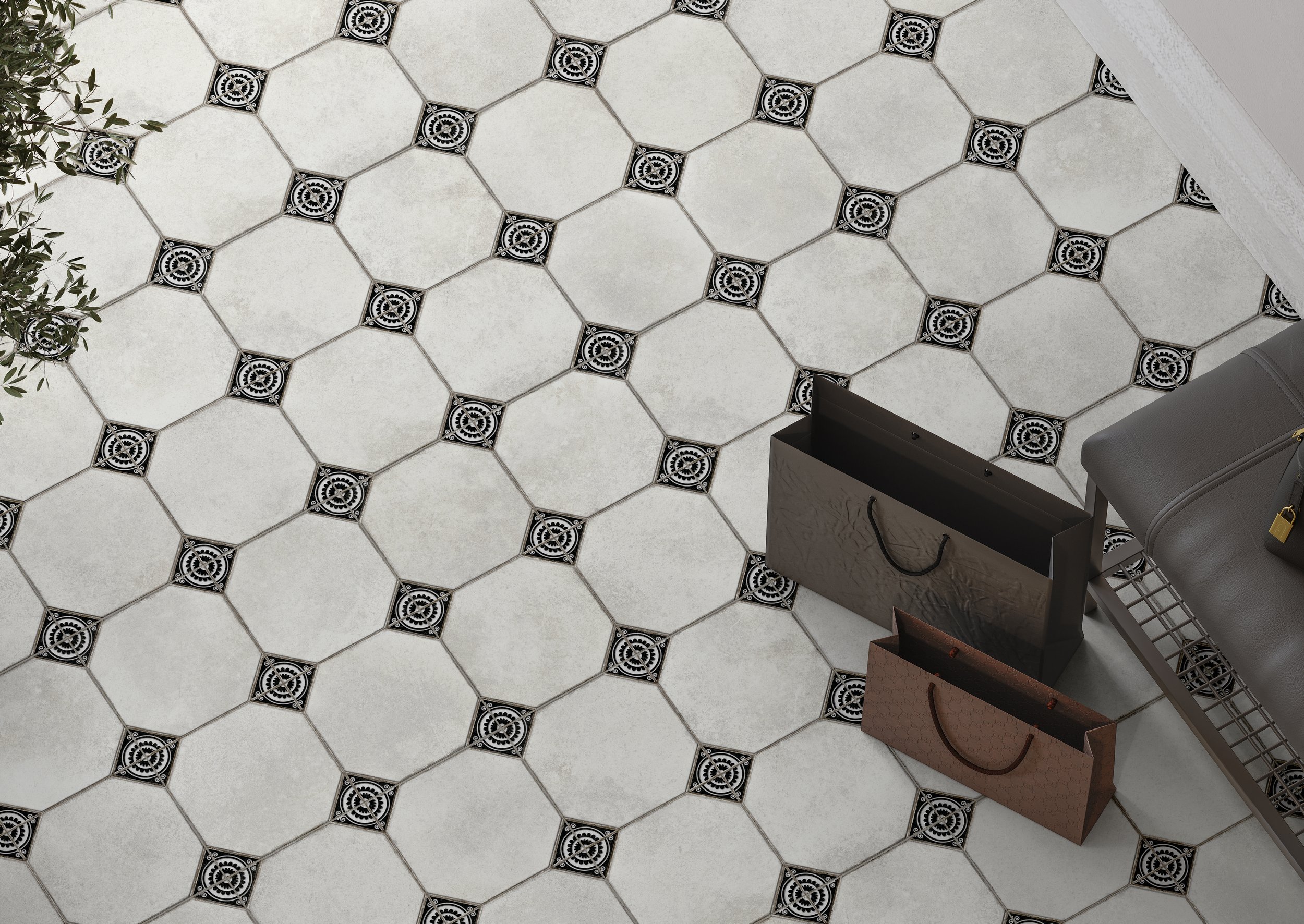  Madrid  
Grounded in warm, timeless neutrals, Madrid balances heritage character with modern livability. Sophisticated yet inviting, it brings tailored European style to kitchens, baths, entryways, and statement floors. A classic look that feels bot