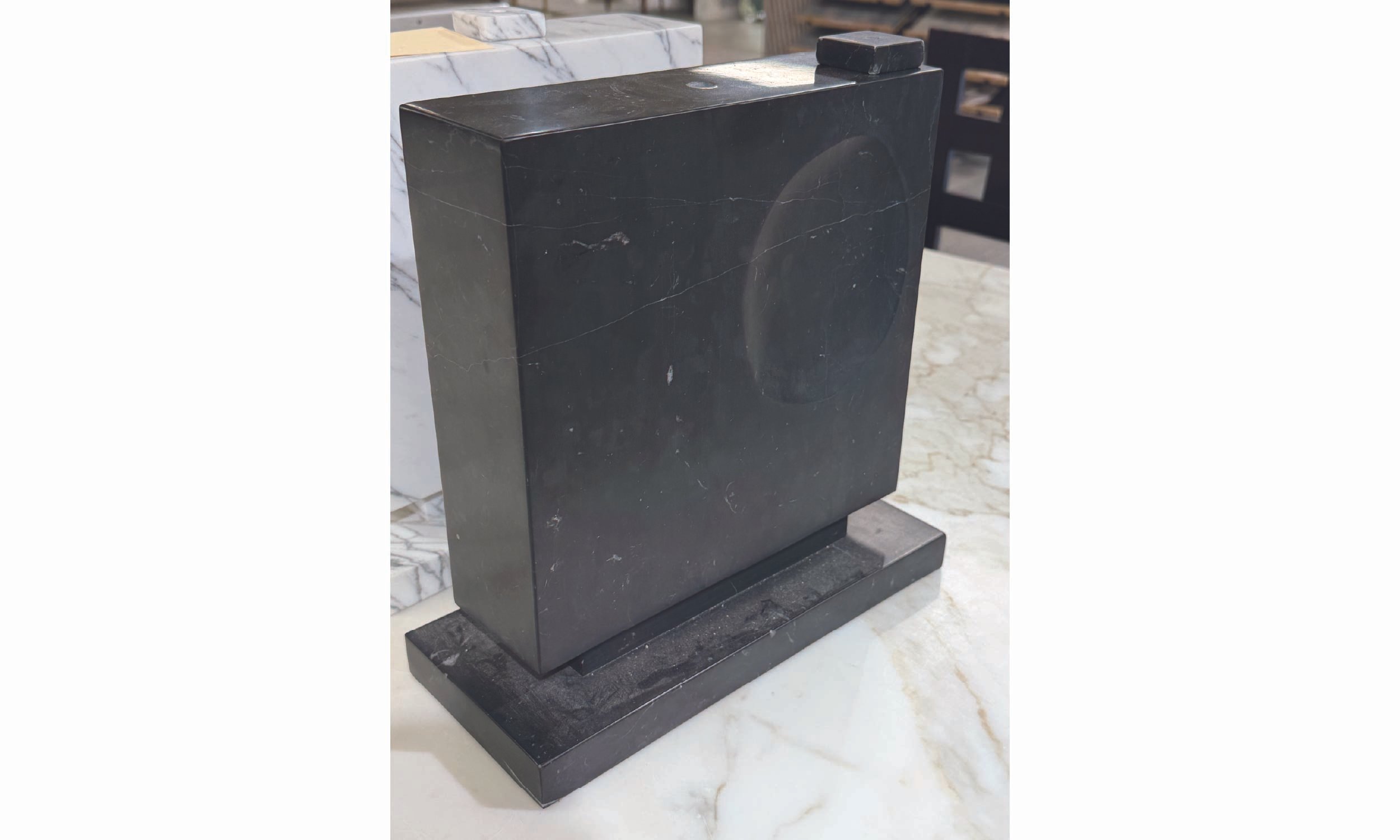 Piazza Lamp Base - Onyx