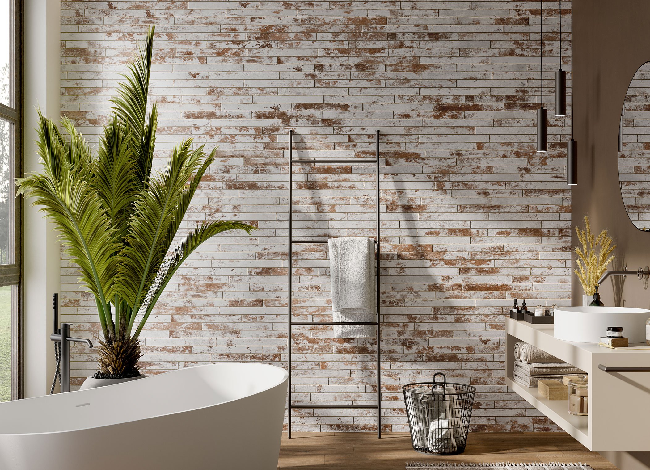  Fenway Brick  A groundbreaking 2"x18" porcelain stoneware masterpiece that redefines the allure of traditional brick.