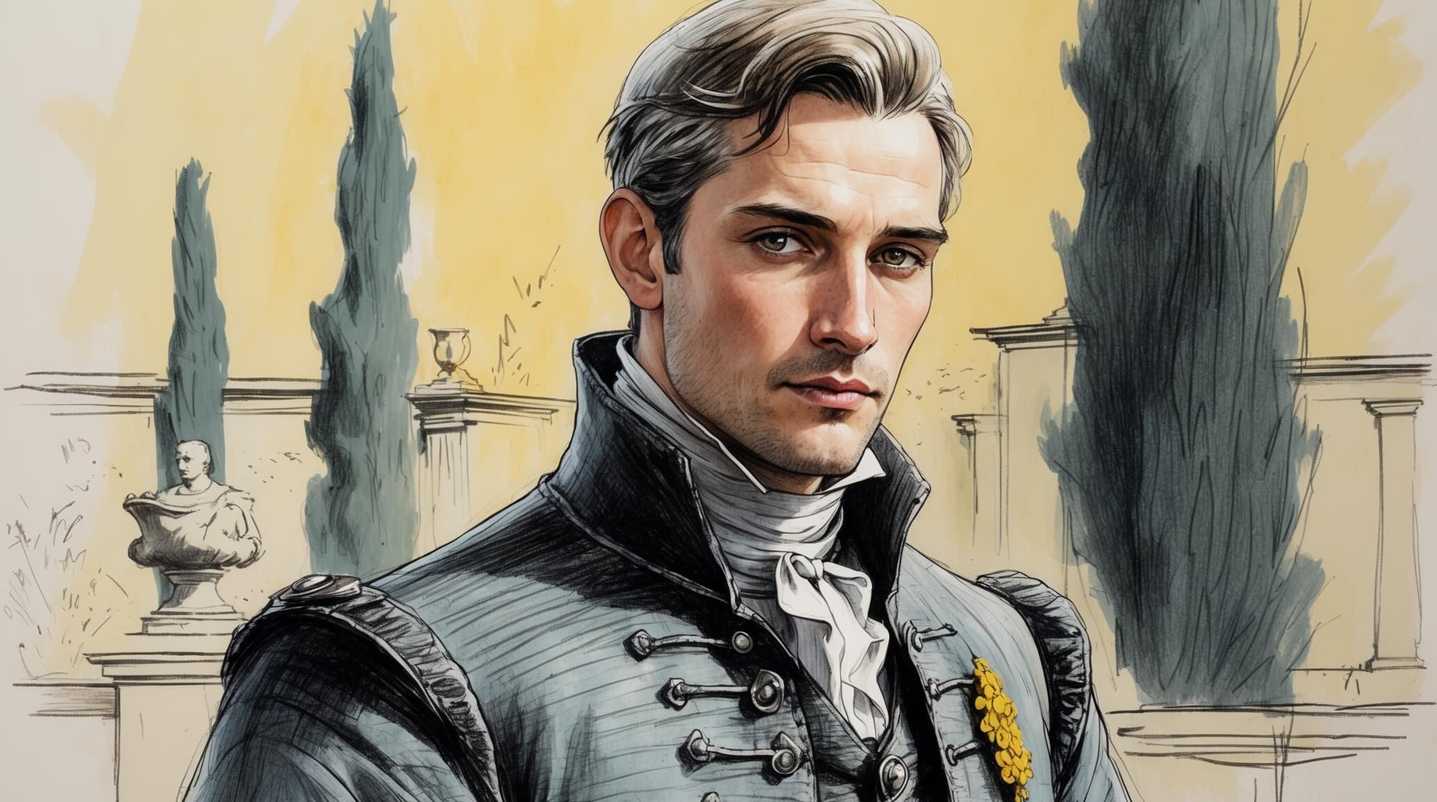 Portrait of Count Paris in Romeo and Juliet
