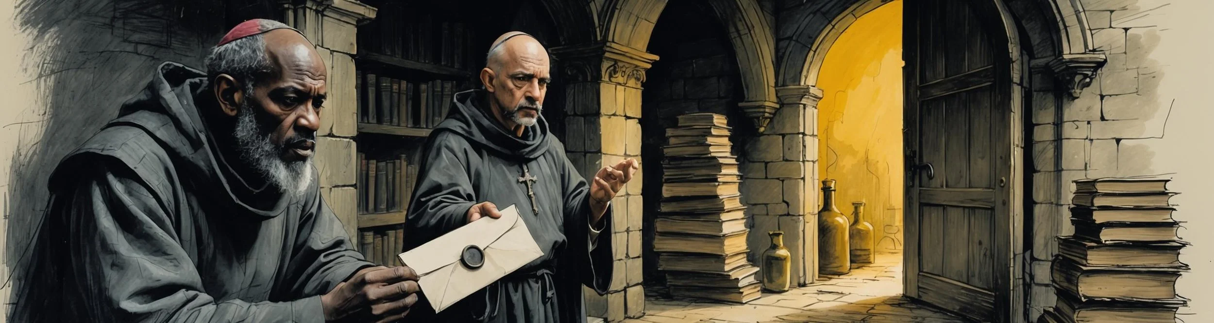 Friar John delivers his letter late.