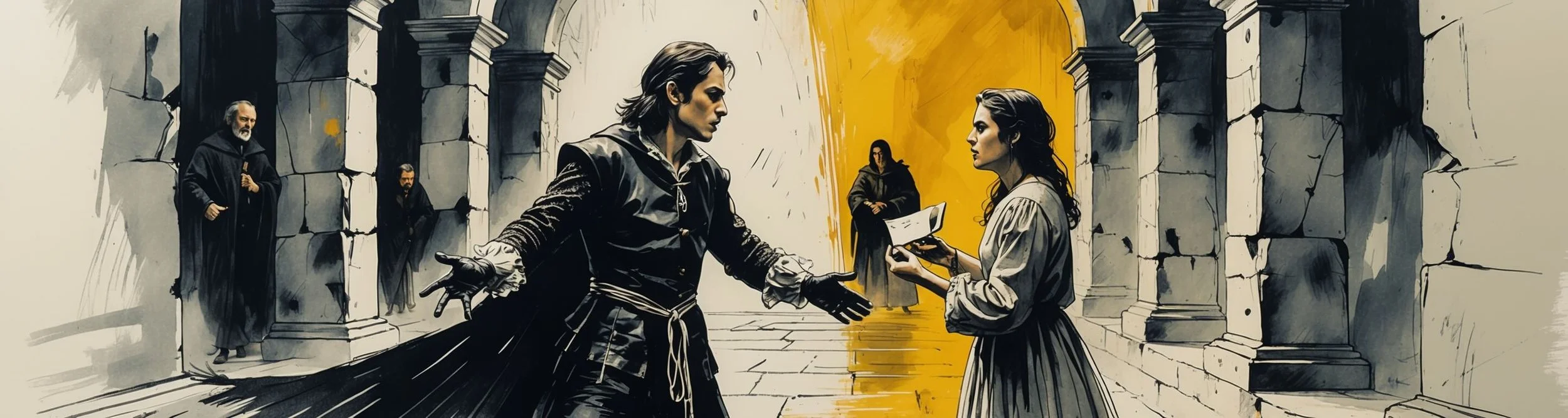 Hamlet humiliates Ophelia in Act 3, scene 1.