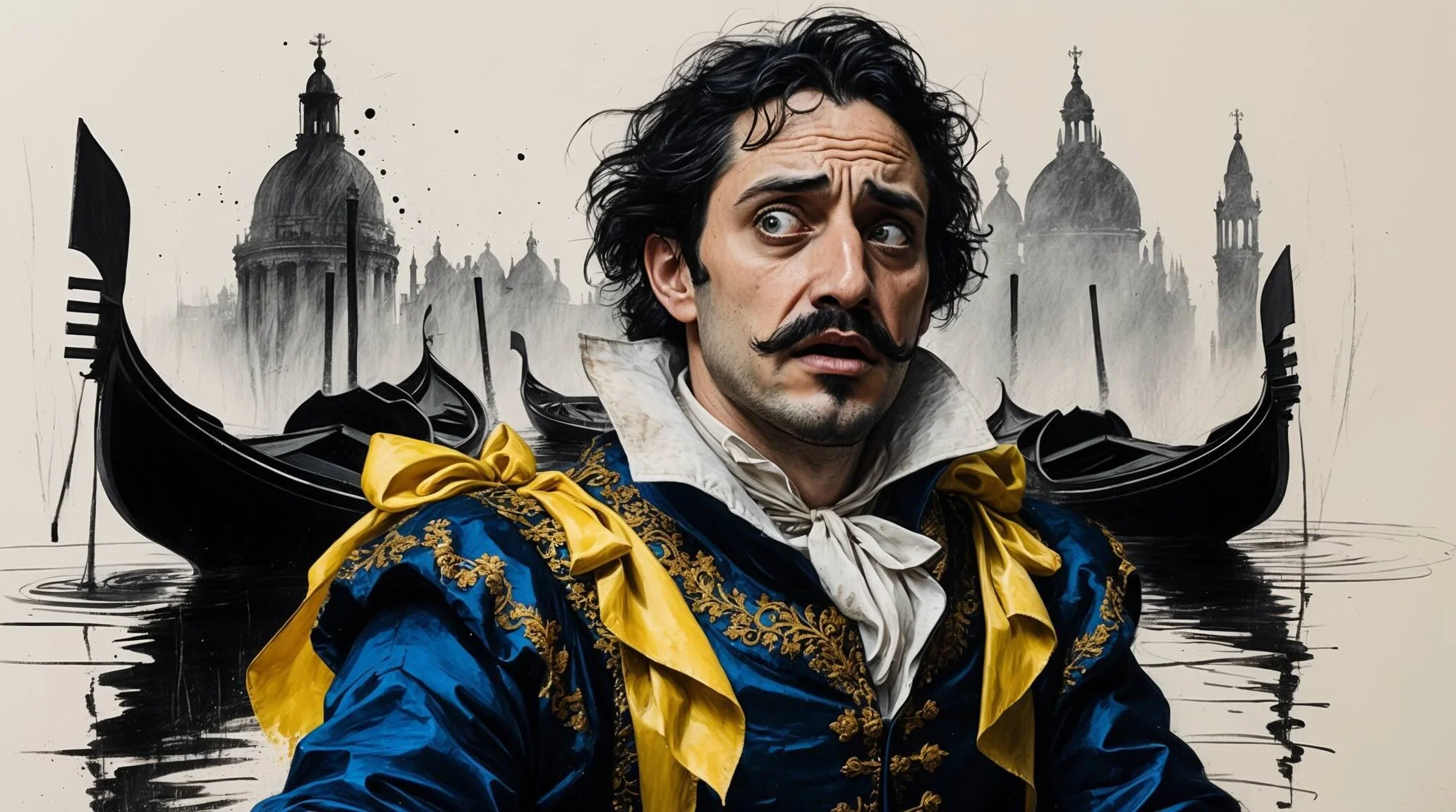 Portrait of Roderigo from Othello.