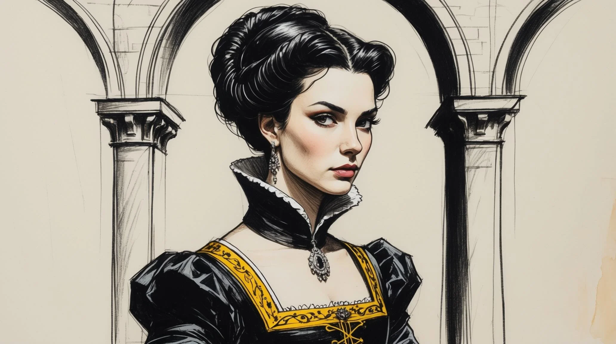 Portrait of Lady Capulet in Romeo and Juliet