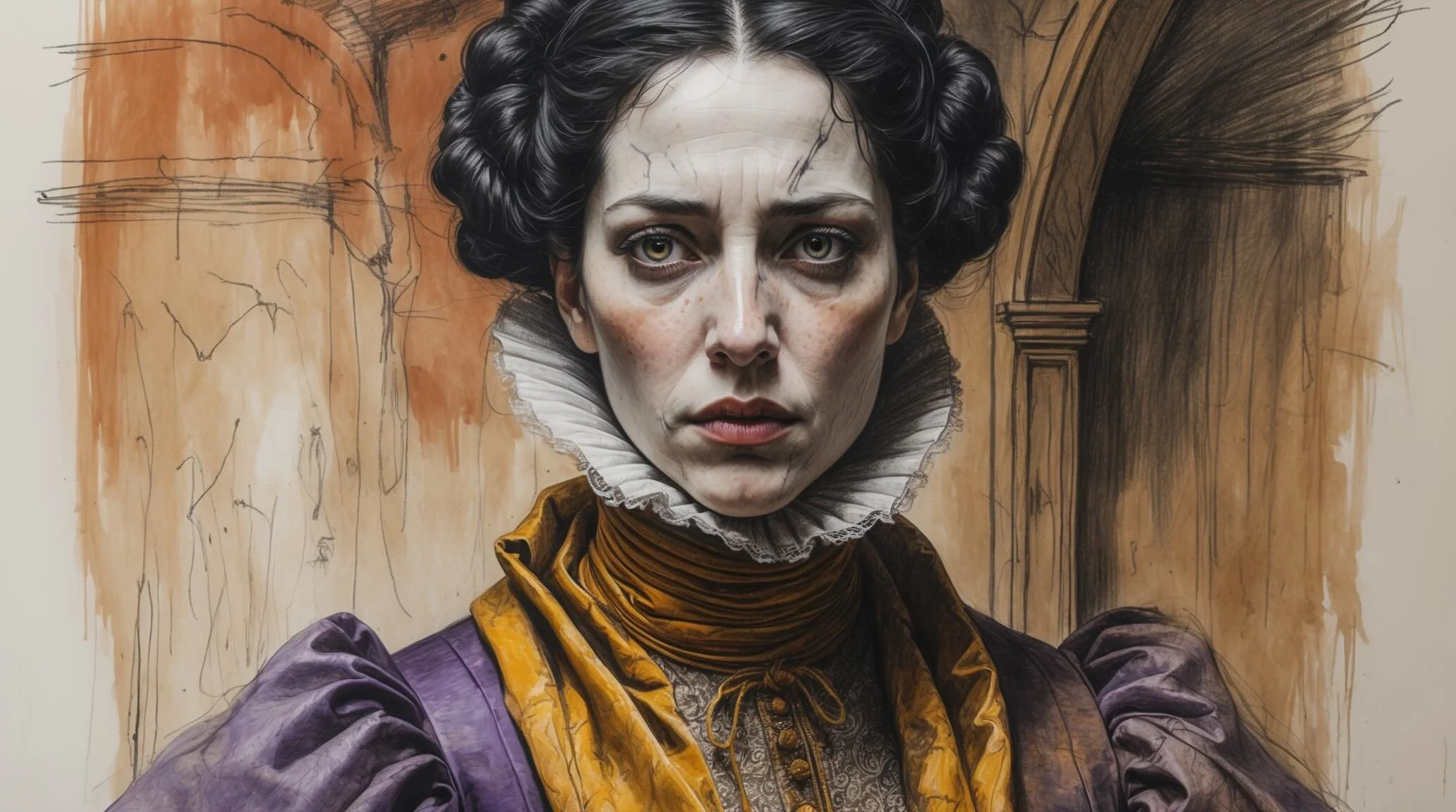 Portrait of Calpurnia in Shakespeare's Julius Caesar