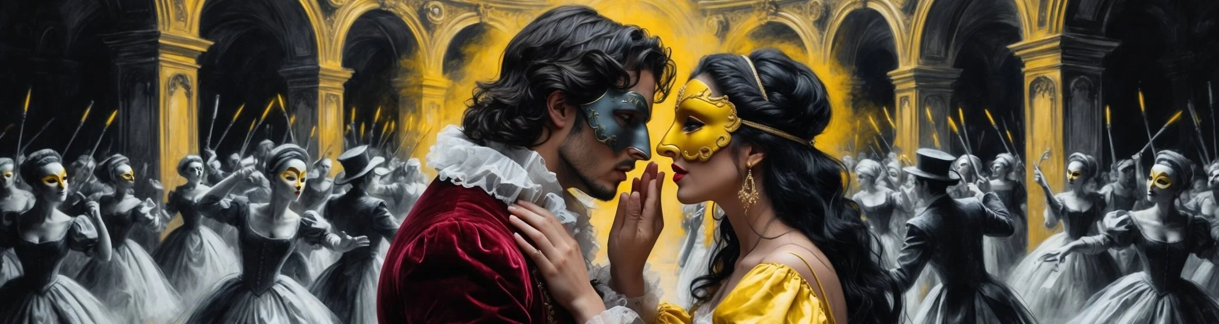 Romeo and Juliet meet for the first time.