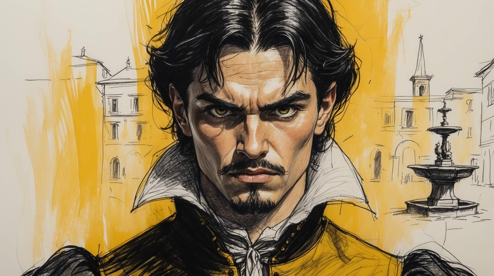 Portrait of Tybalt in Romeo and Juliet