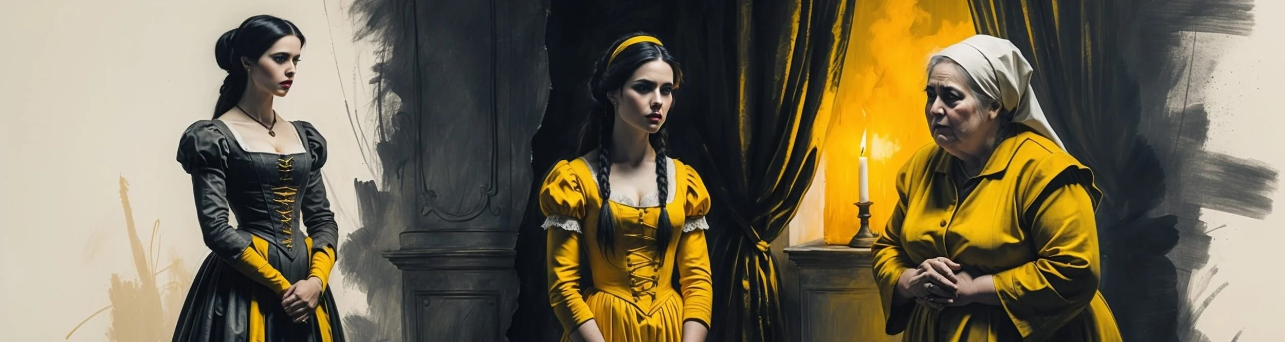 The Nurse briefs Juliet about Count Paris.