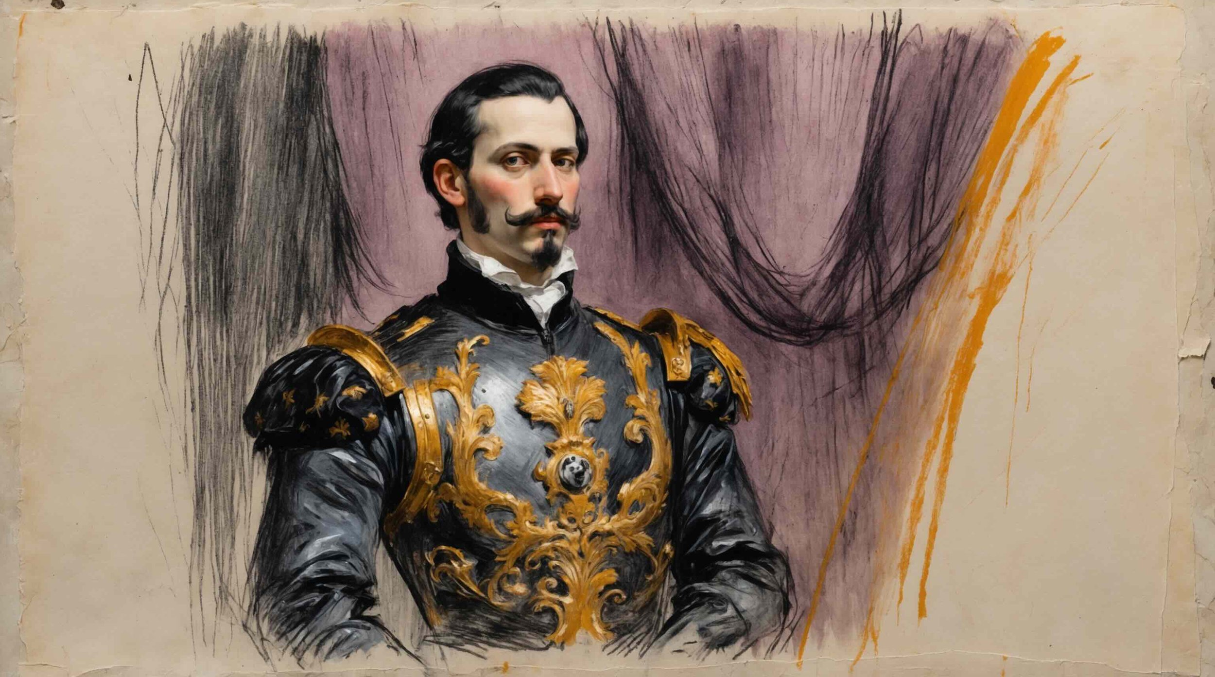 Portrait of The Dauphin from Shakespeare's Henry V