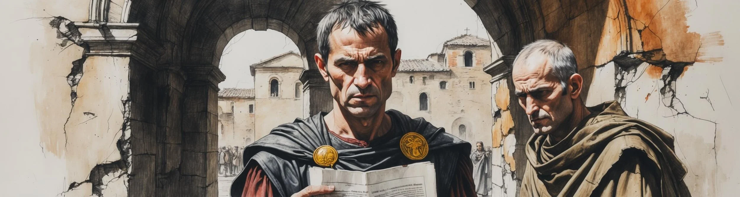 Artemidorus' letter warning Caesar.