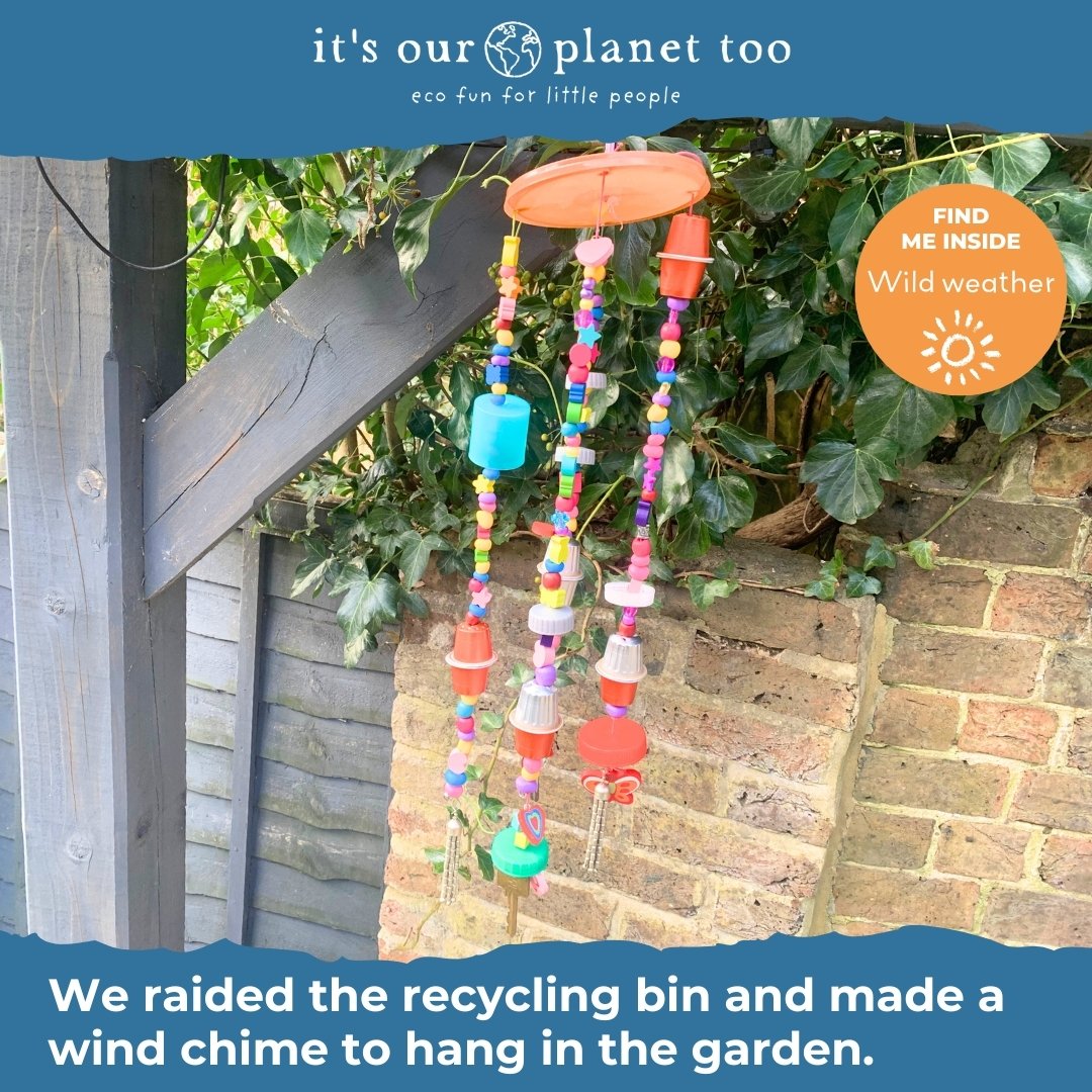 WIND 🌱 Come on weather, come on spring... it's May! ​​The weather has certainly been blustery enough to hear our beautiful recycled wind chime rattle about the garden!​​​​​​​​

We raided the craft cupboard and the recycling box to make our colourful