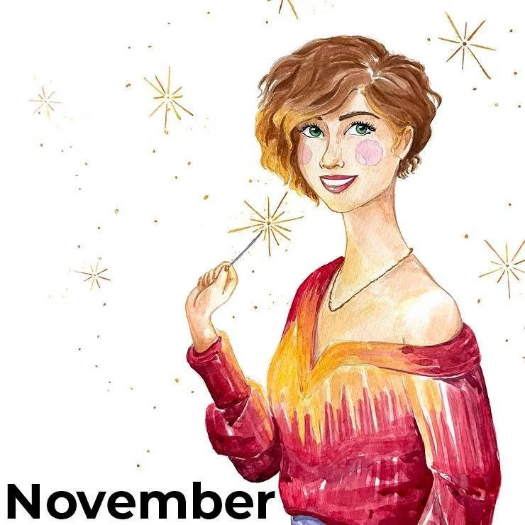 Happy November! This is the first time I&rsquo;ve ever had my calendar ready before my November girl and I am feeling pretty sparkly!
Don&rsquo;t forget my calendars are ready to order on my website 🥰
✨✨
#november #fireworksnight #stockingstuffer #f