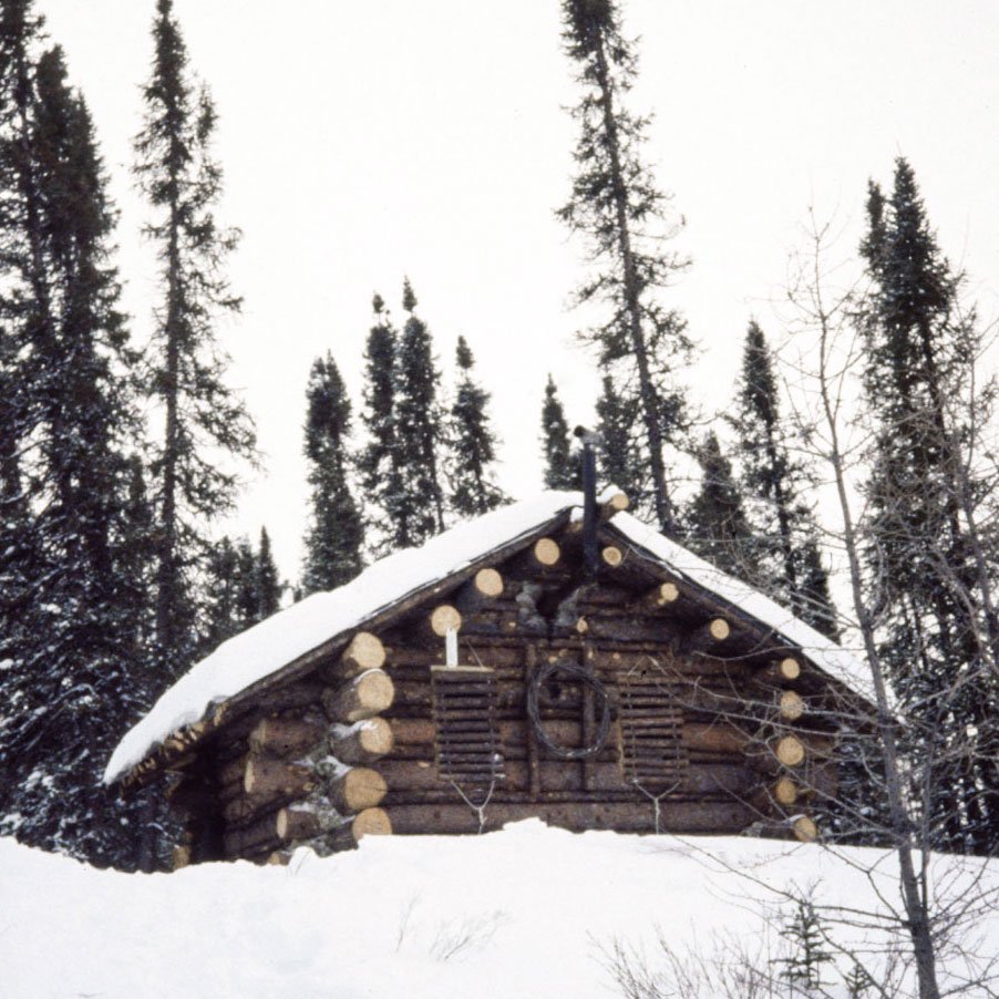 We made some "shutters" to protect the plexiglass windows. This is how the cabin looked when all closed up. (image 31 of 32)