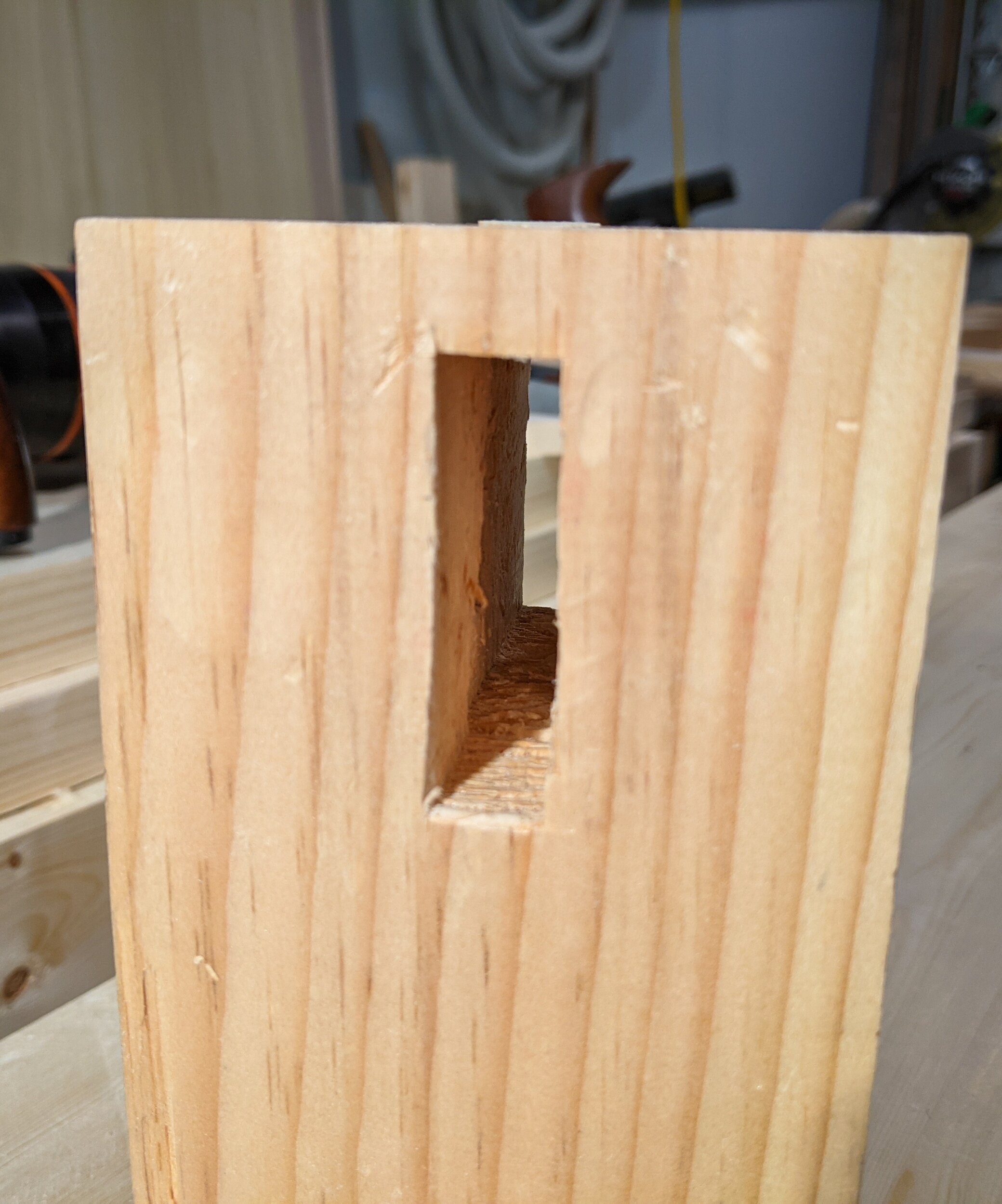 Woodworking Workbench - Legs and Mortises