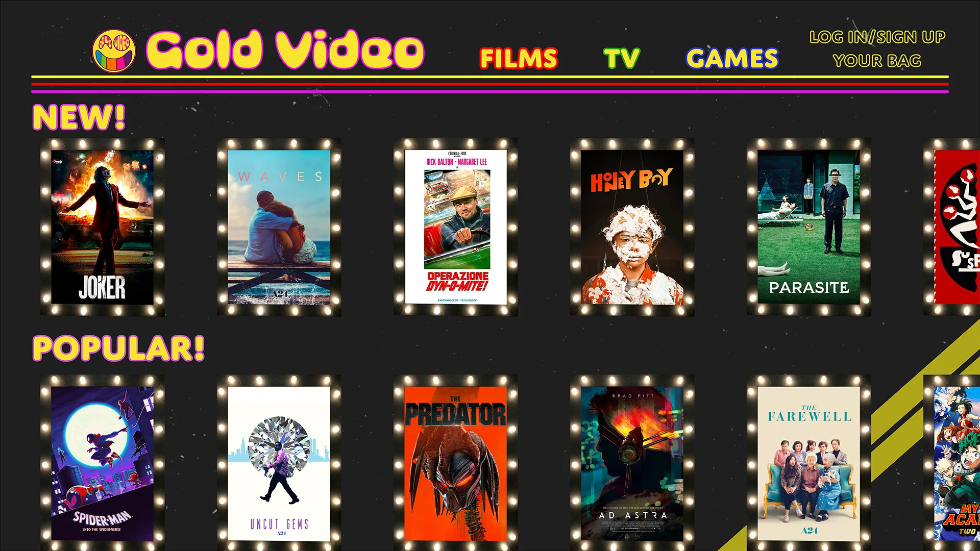 Gold Video Homepage