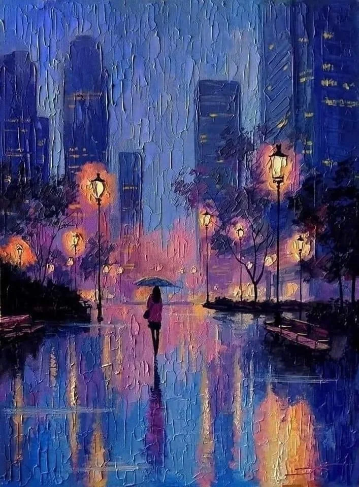 Paint a Rainy Day Acrylics Class — Canvas and Cork
