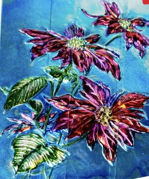 Metal Embossing and Alcohol Ink Class