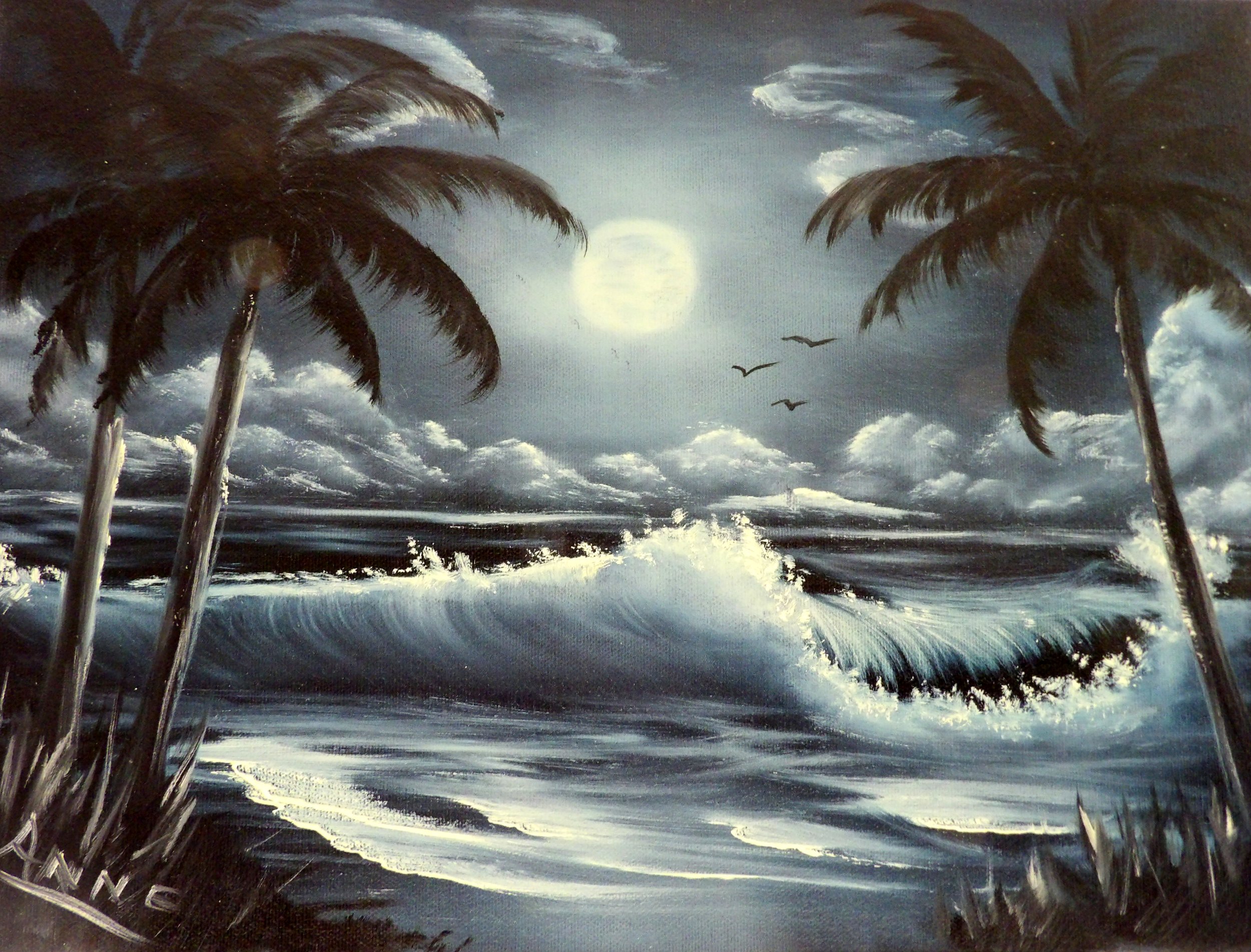 Bob Ross Class - Moonlight Beach