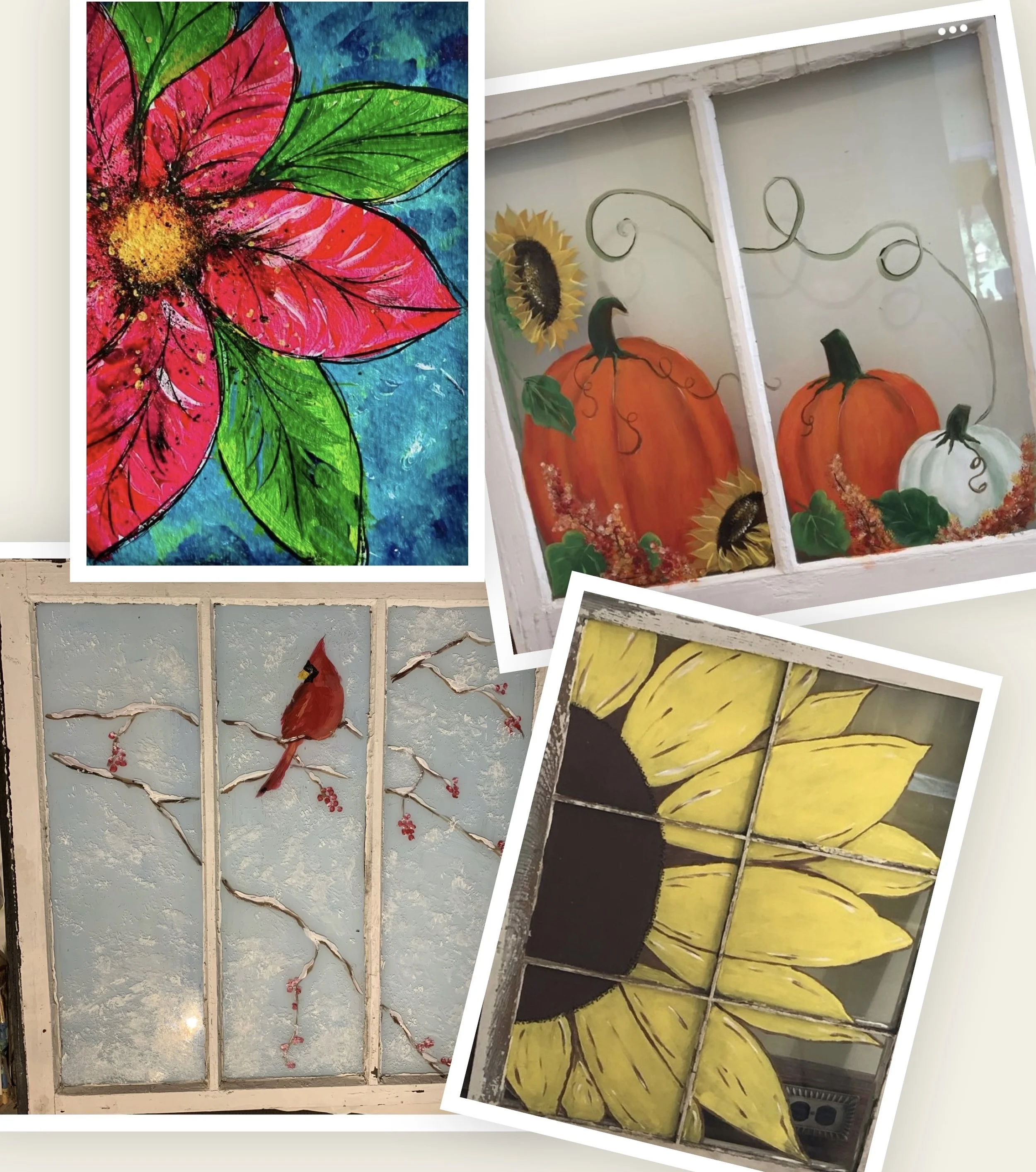 Window Painting Class - Autumn or Christmas