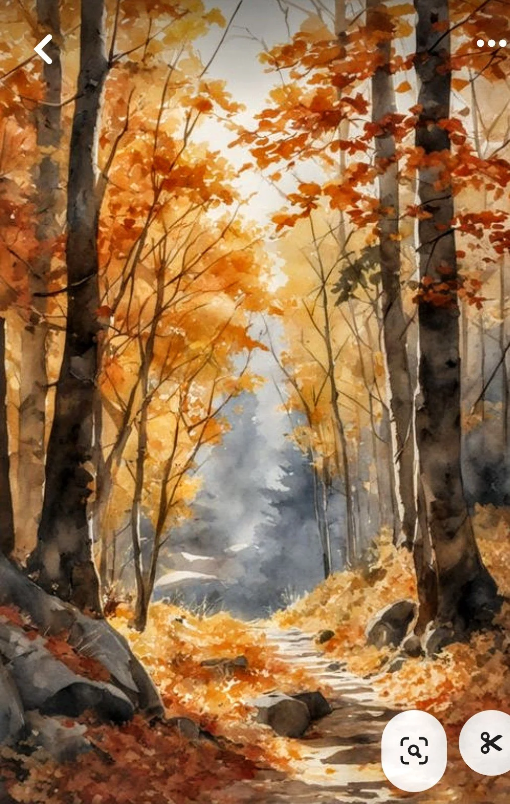 Autumn Trees in Alcohol Ink Class