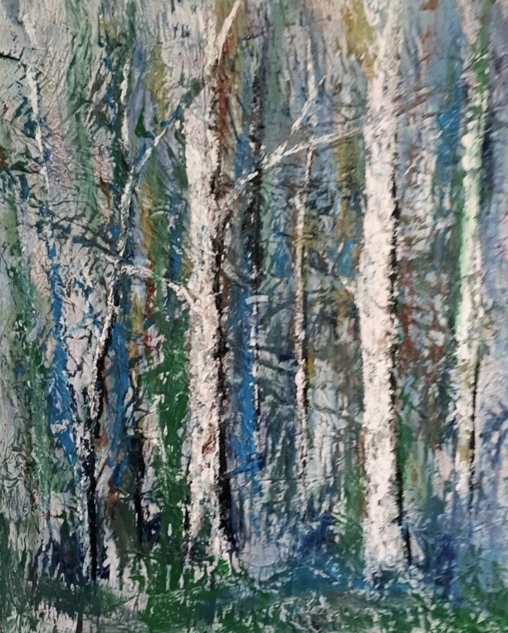 Winter Trees in Alcohol Ink