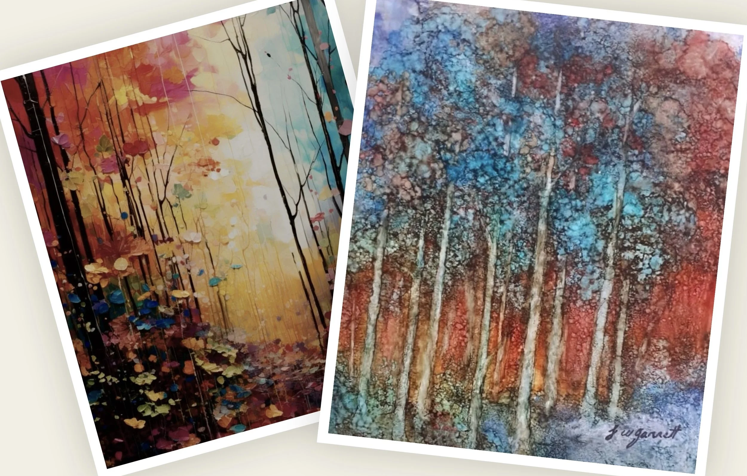 Technicolor Trees - Alcohol Ink Class