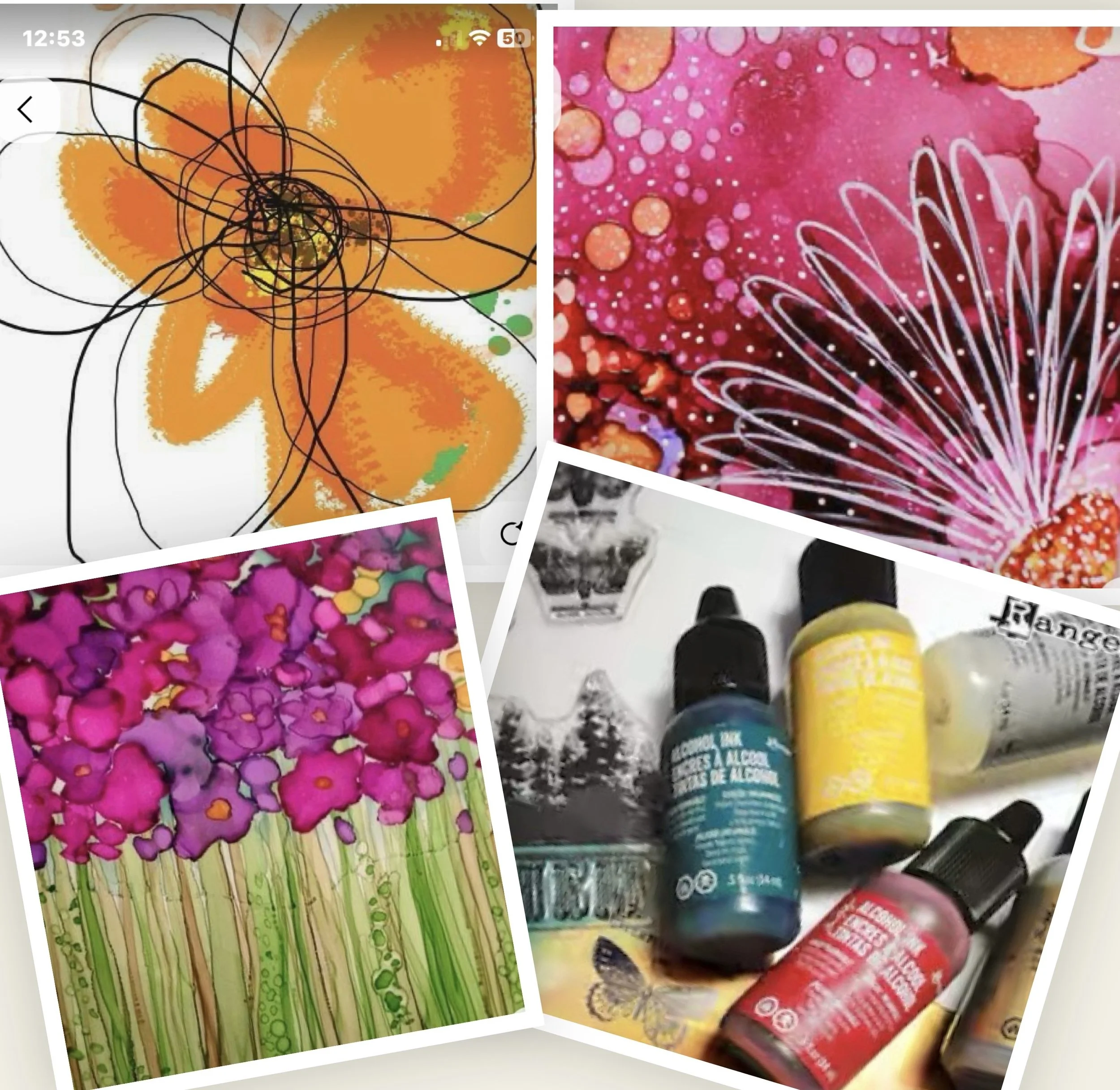 Introduction to Alcohol Ink Class