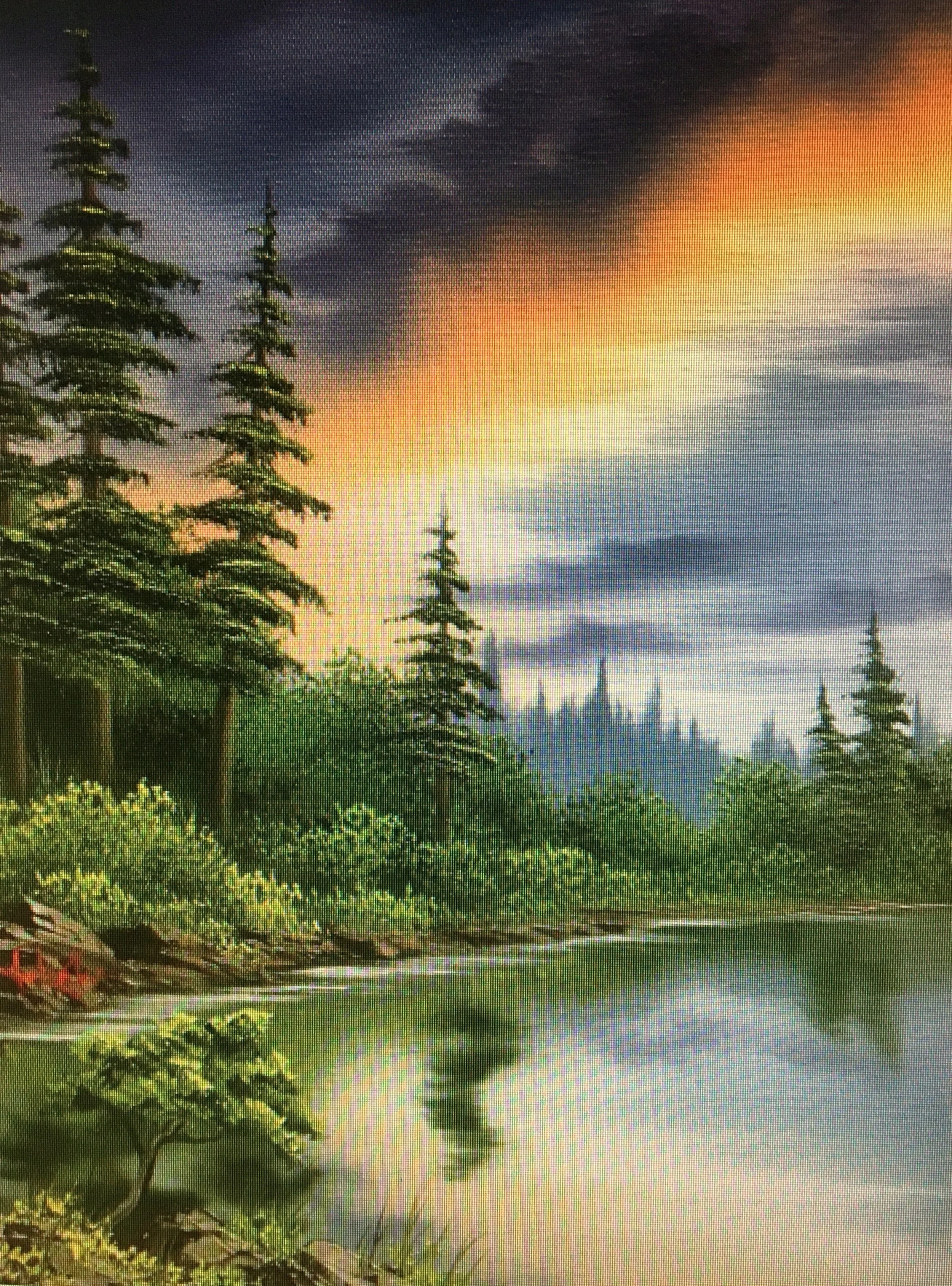 Bob Ross Painting Class - Autumn Skies