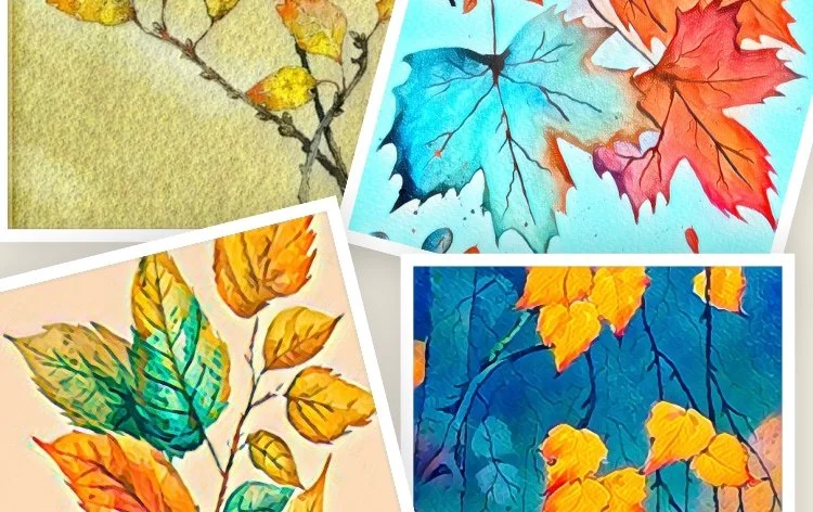 Fall Leaves on Metal Shingles - Painting Class