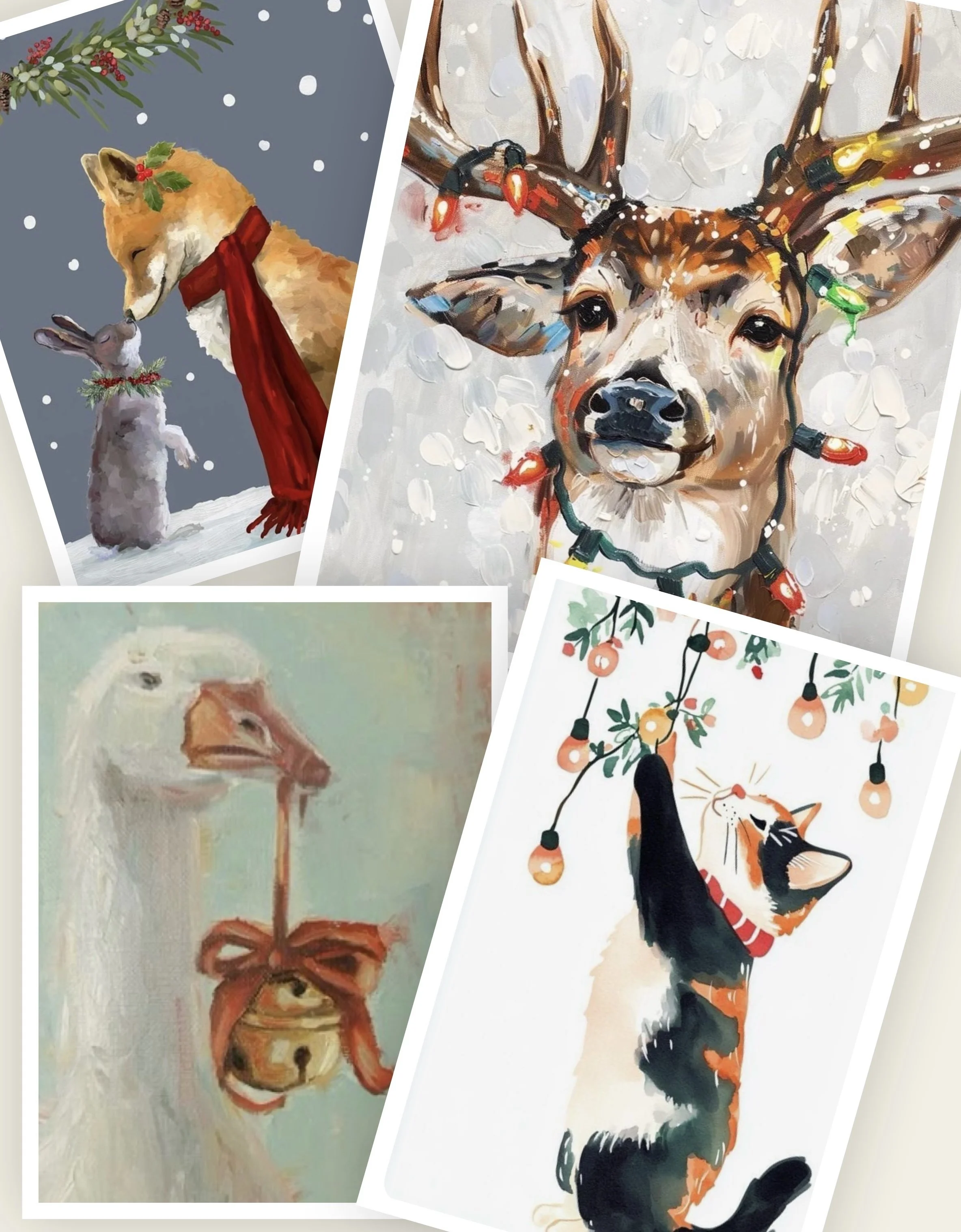 Christmas Critters on Canvas - acrylics class